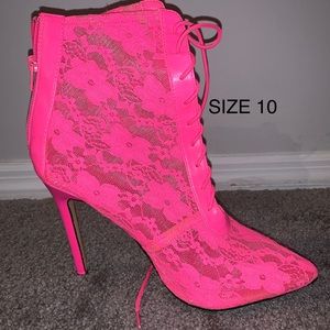 Closed Toe Lace Heels